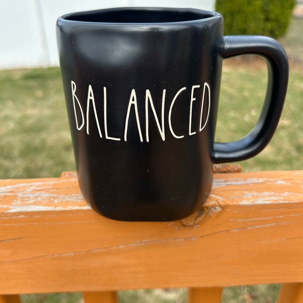 Black Ceramic Mug by Rae Dunn